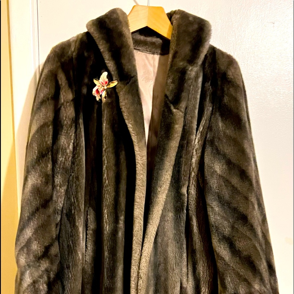 Brown full length mink by Glenara/Glendit
